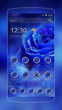 Blue Rose Love Romance Theme screenshot 1