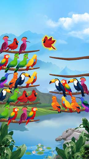 Bird Sort - Color Puzzle screenshot 1