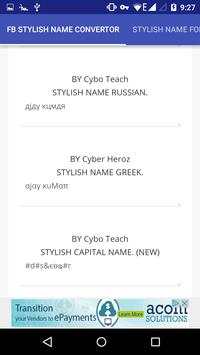 facebook stylish name convertor screenshot 3