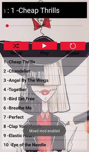 Sia Songs Offline (30 Music) screenshot 4