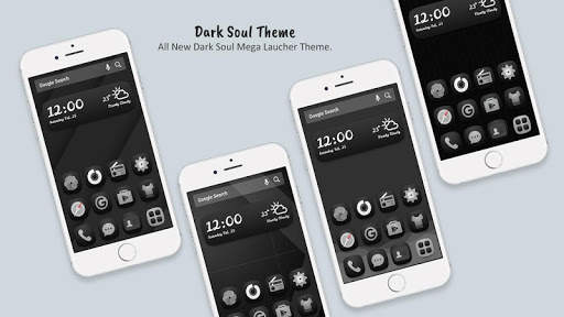 Dark Soul Theme for Mega Launcher 3 تصوير الشاشة