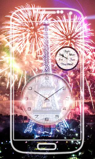 Paris Clock Live Wallpaper HD screenshot 3
