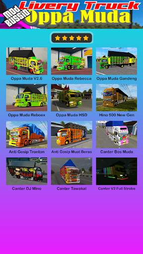 Mod Bussid Livery Oppa Muda screenshot 1