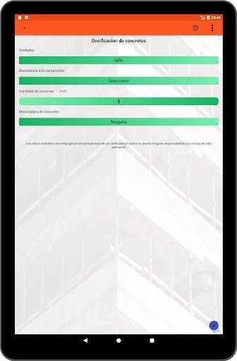 Dosificación de  Concreto Home Engineer screenshot 7