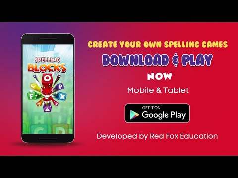 Spelling Blocks - Free spelling game screenshot 1