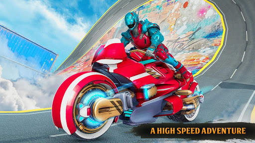 Impossible Bike Stunts Racing – Robot Bike Games screenshot 2
