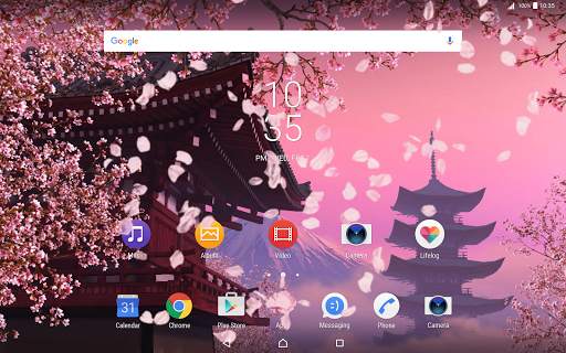 Sakura theme Xperia Launcher screenshot 7