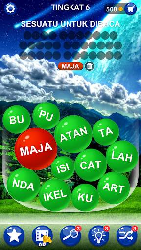Gelembung kata -Cari Permainan screenshot 2