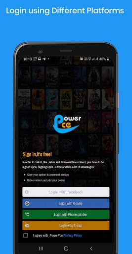 Power Pce - watch live tv, movie, web series 1 تصوير الشاشة
