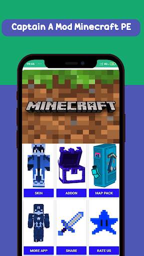 Captain America Minecraft PE screenshot 4