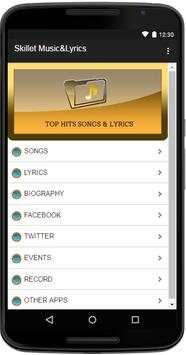 Skillet Music&Lyrics screenshot 1