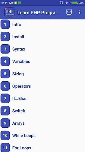 Learn PHP Programming скриншот 2