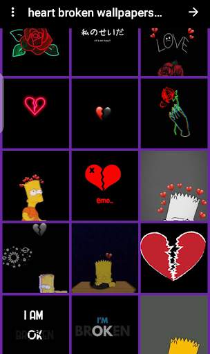 heart broken wallpaper aesthetic screenshot 5
