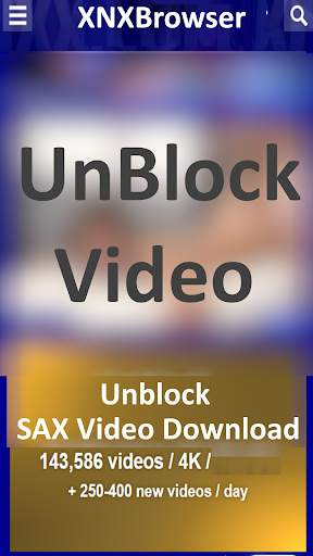 Xnx Browser: Xnx Unblock and Sax Video Download स्क्रीनशॉट 2