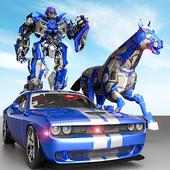 US Police Transform Robot Car Cop Wild Horse Games logo