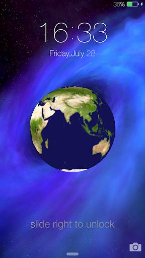 3D Earth Lock Screen screenshot 8
