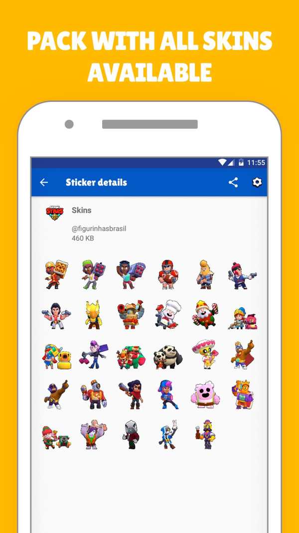 Brawl Stars Stickers: Stickers for WhatsApp screenshot 1