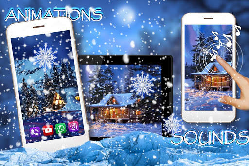 Snow Winter Night स्क्रीनशॉट 4
