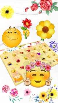 Colorful Flower Keyboard Theme screenshot 3