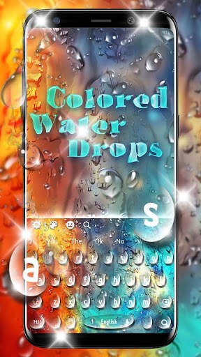 Glamorous Colorful Water Drop Keyboard screenshot 1
