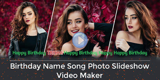 Birthday Name Song Photo Slideshow & Video Maker screenshot 1