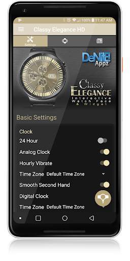 Classy Elegance HD WatchFace Widget Live Wallpaper screenshot 4