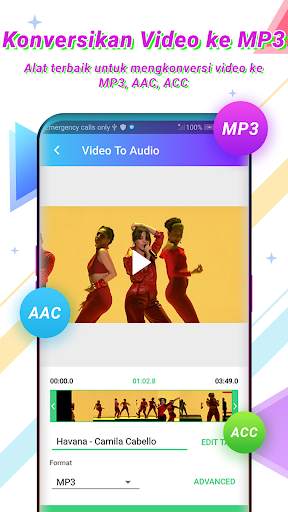 Video ke MP3 Converter& Editor Video Kompres Video screenshot 2