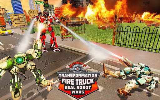 Robot Transformation Fire Truck: Real Robot Wars screenshot 9
