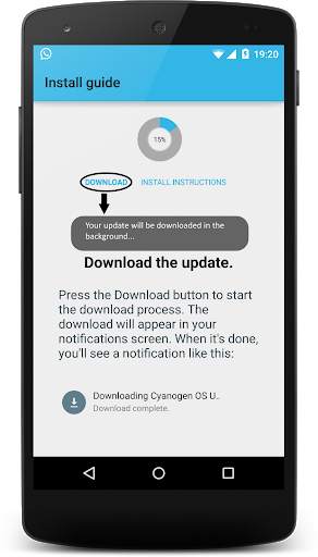 Cyanogen Update Tracker 4 تصوير الشاشة