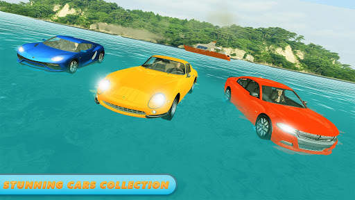 Water Surfer Car Floating Race screenshot 10