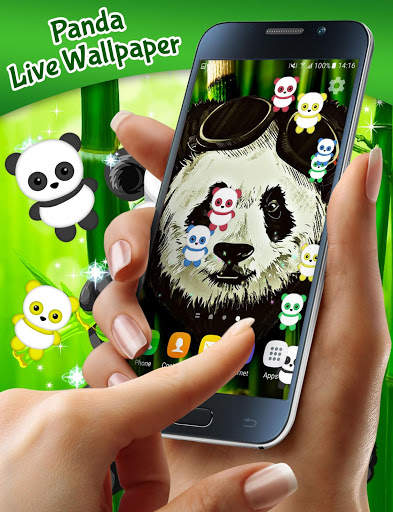 Cute Panda Live Wallpaper 🐼 Kawaii Bear Theme screenshot 4