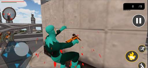 Stickman Superhero: Ninja Battle: Streets Fighting screenshot 10
