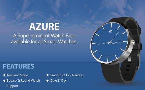 HD Watch face - Azure screenshot 1