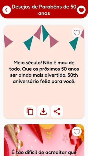 Mensagem de aniversário cartão screenshot 4