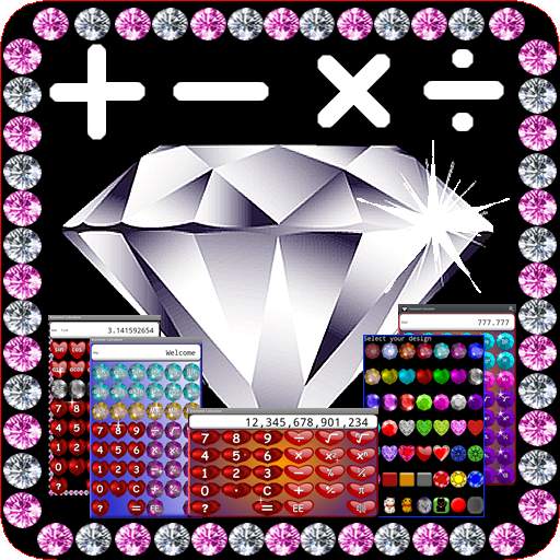 Pretty Sparkly Calculator with Diamonds 1.2