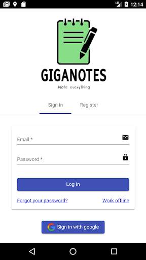 GigaNotes - take notes 1 تصوير الشاشة