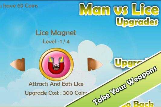 Funny Game - Man vs Lice FREE screenshot 2