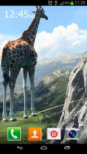 Giraffe Acrobat Live Wallpaper screenshot 2