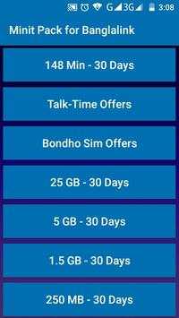 Minit Pack for Banglalink screenshot 2