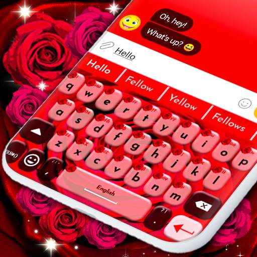 Red Rose Emoji Keyboard 2.4.9