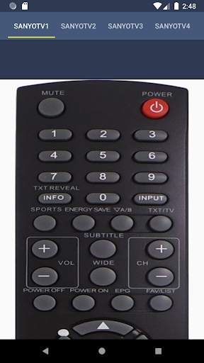 Remote Control For Sanyo TV screenshot 2