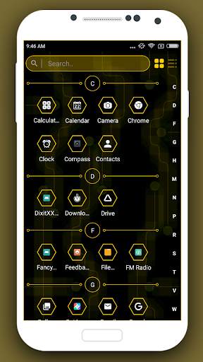 Hi-tech unique launcher 2 - 2019 - hitech theme screenshot 8