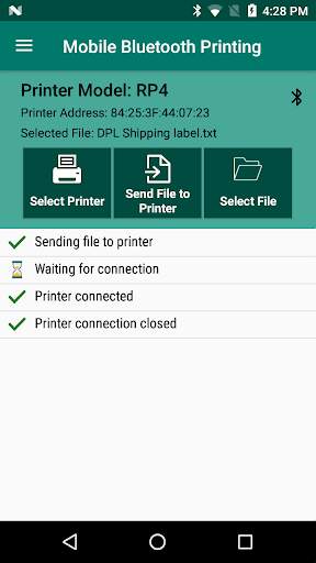 Mobile Bluetooth Printing screenshot 1