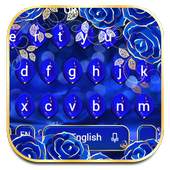 Luxury Rose Blue Keyboard 10001002