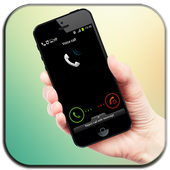 Fake call phone icon
