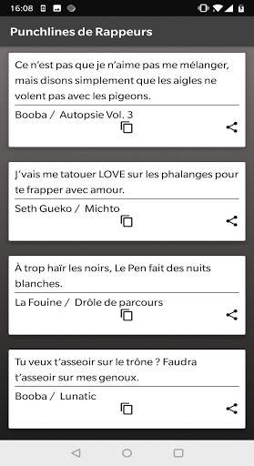 Punchlines de Rappeurs screenshot 5
