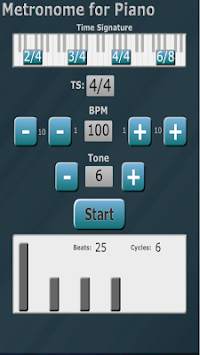 Metronome for piano screenshot 2