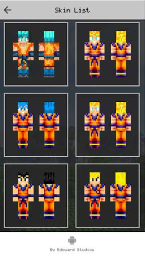 Skin Goku for Minecraft PE screenshot 3