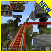 Rollercoaster map.Minecraft PE