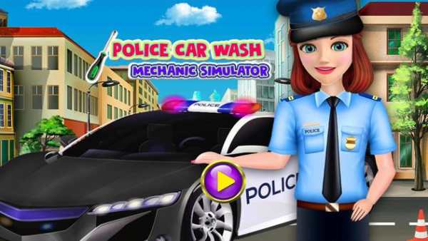 Police Car Wash Mechanic Simulator screenshot 1